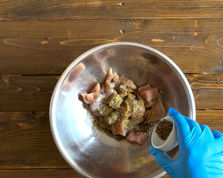 Image of Add all the ingredients into a bowl.