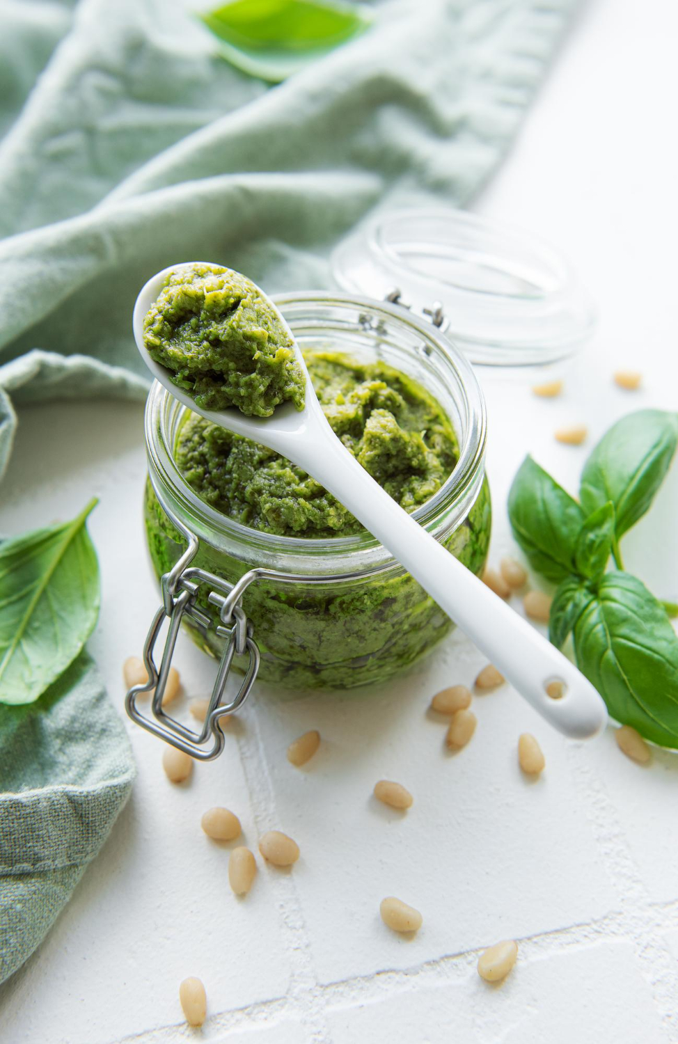green pesto olive oil