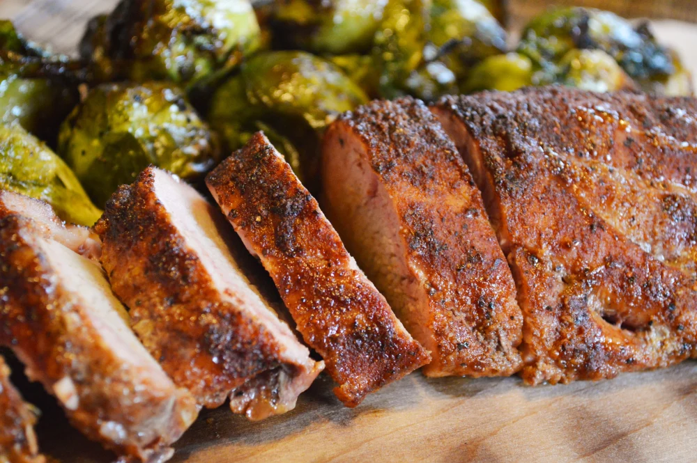 Cedar Plank Pork Tenderloin Recipe with Brussels Sprouts – Croix