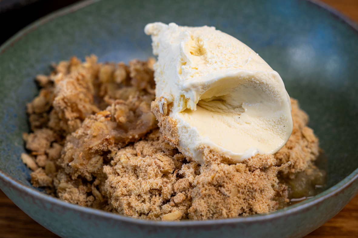 Apple crumble