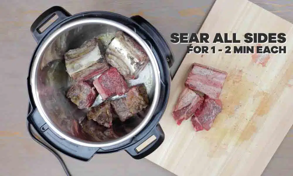 Image of Season short rib and beef roast with salt and pepper...