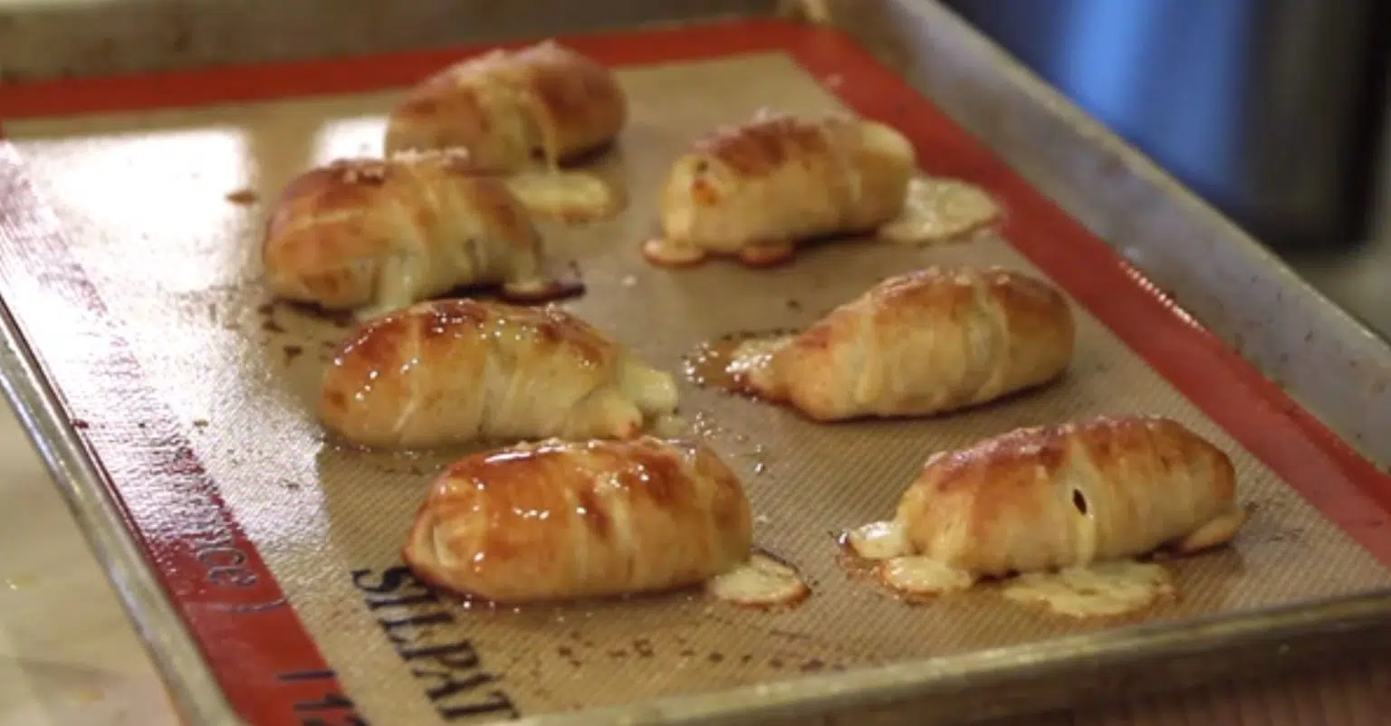 Image of Take Pretzels out of Oven and brush with 3 tablespoons...