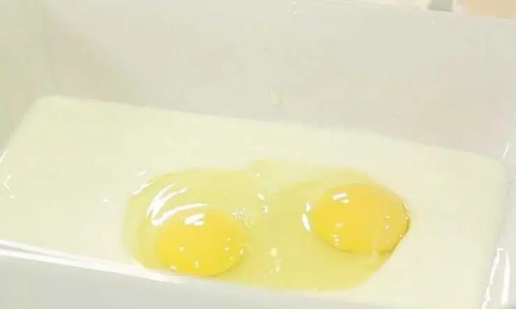 Image of In a separate bowl add egg, butter milk and hotsauce...