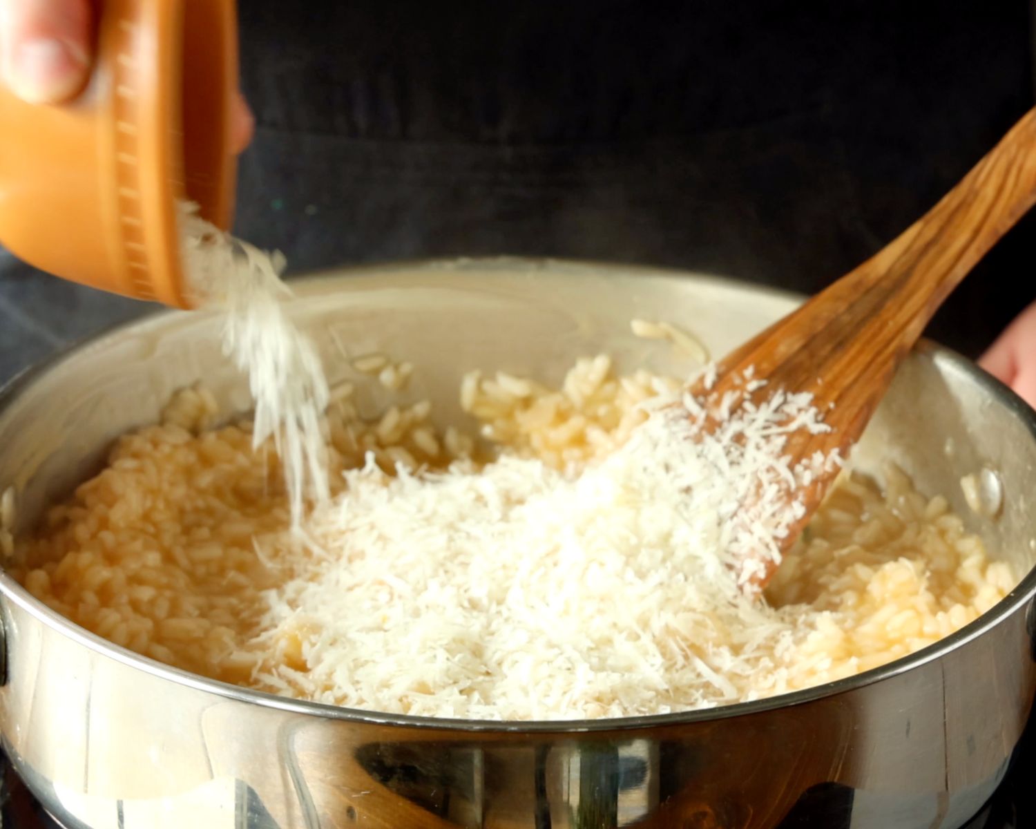 Image of Once rice is cooked, add in the thyme leaves and...