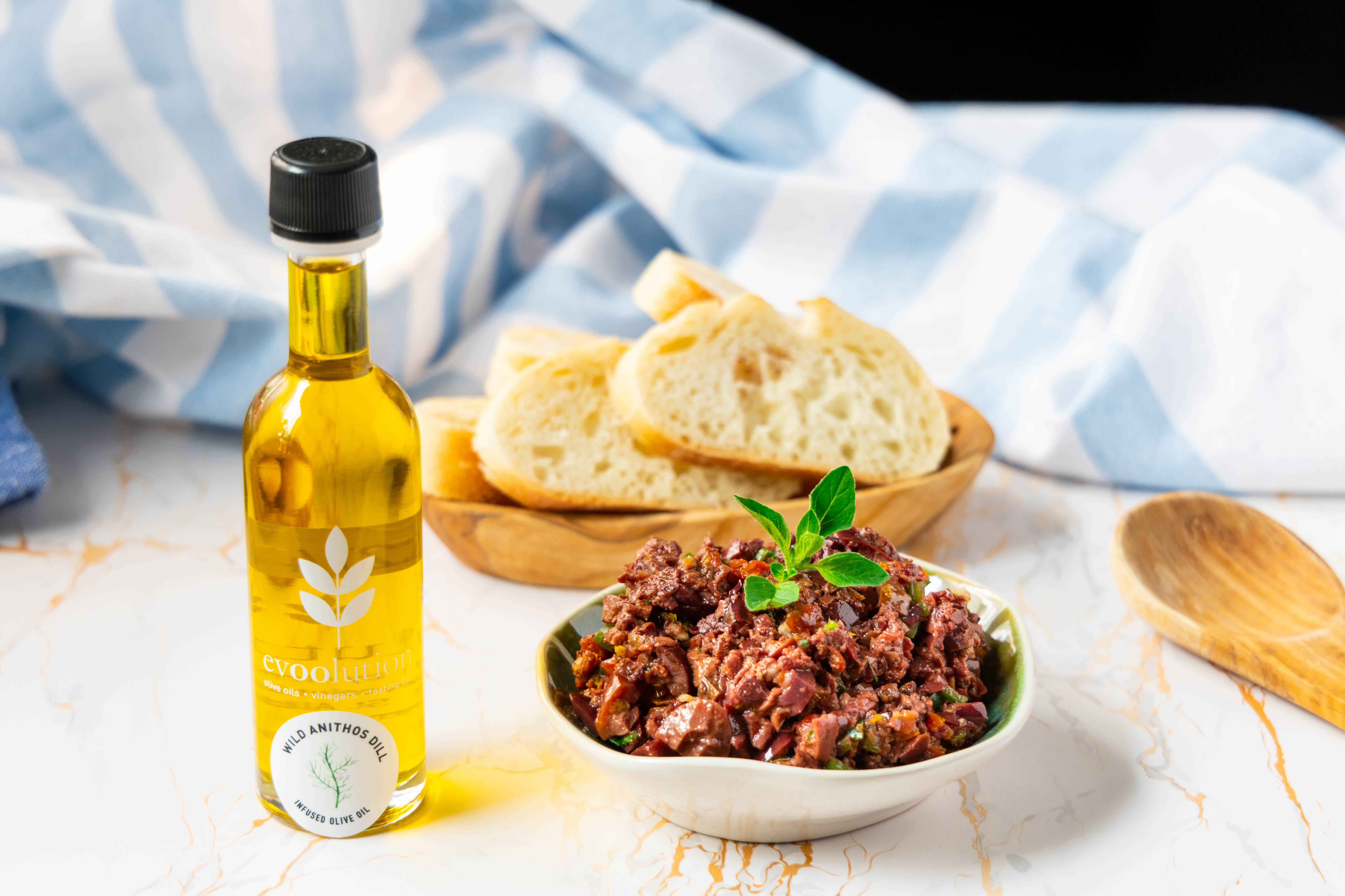 Image of Transfer the tapenade to a dish and serve with crostini...