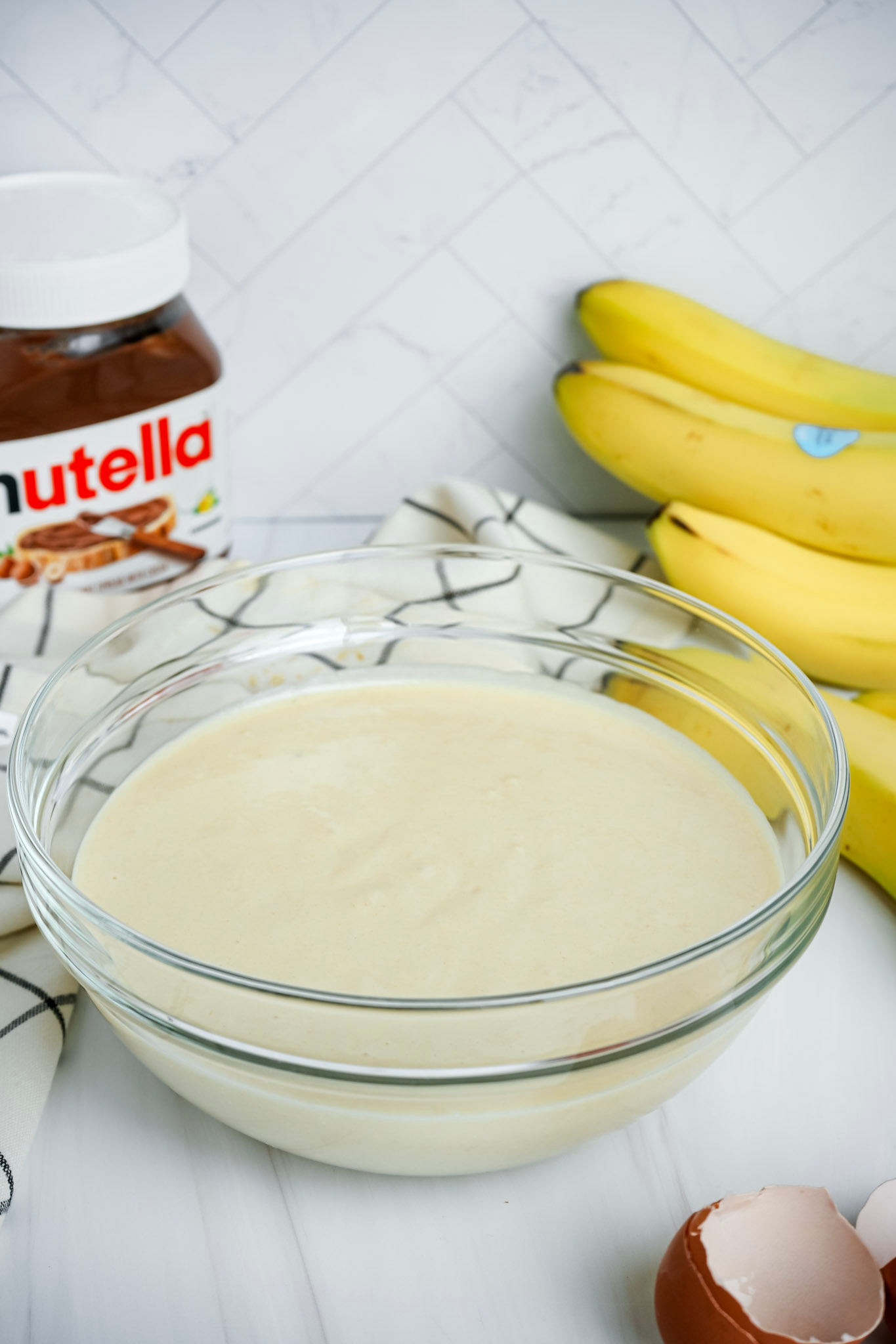 Image of Pour the wet ingredients into the dry ingredients and whisk...