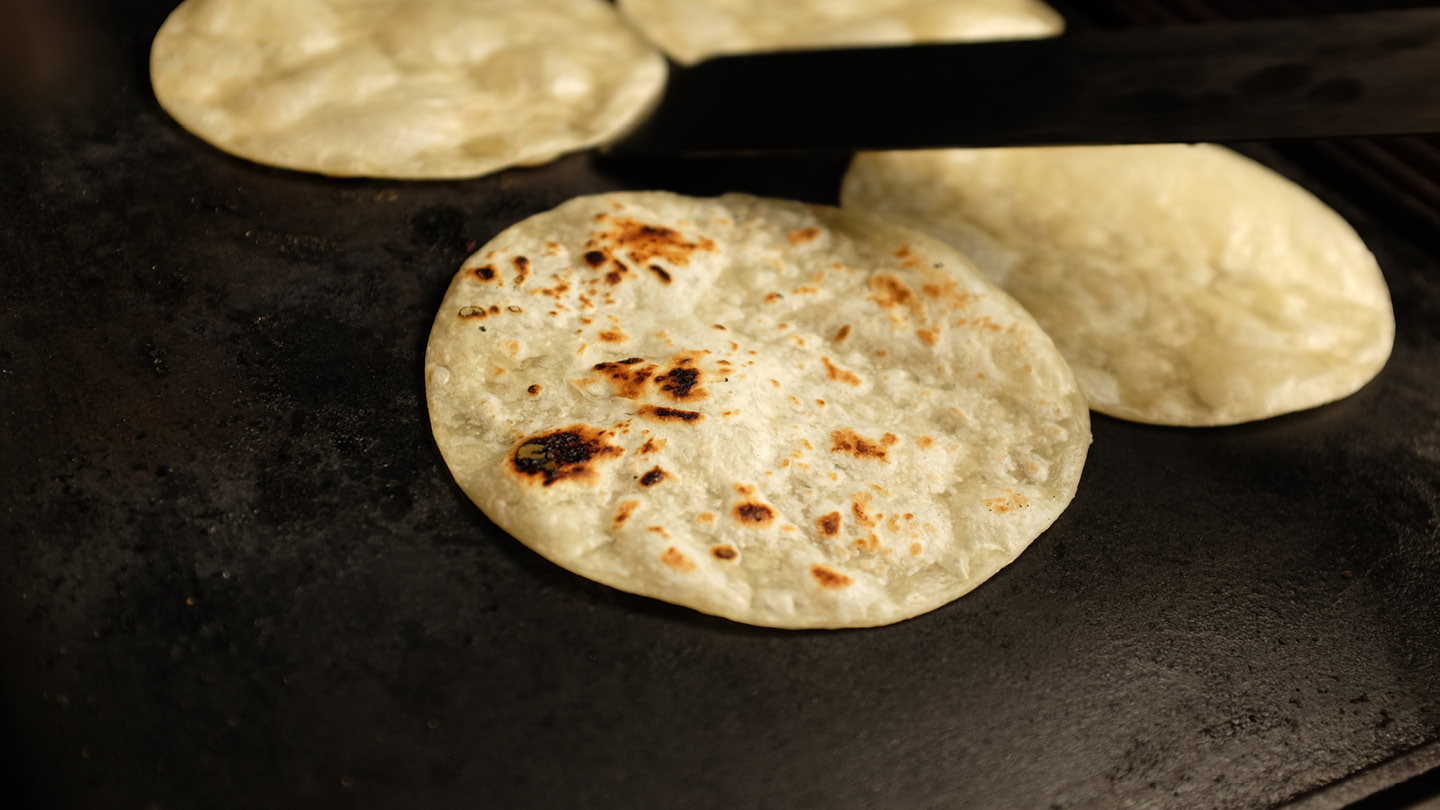 Image of Warm your tortillas on the griddle just long enough to...