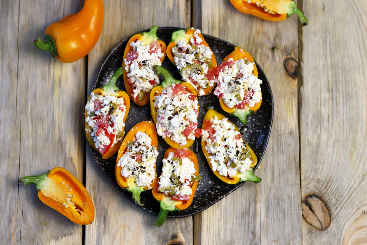 High-Protein Bell Pepper Boats