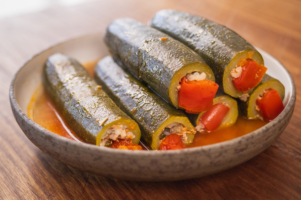 Stuffed zucchinis