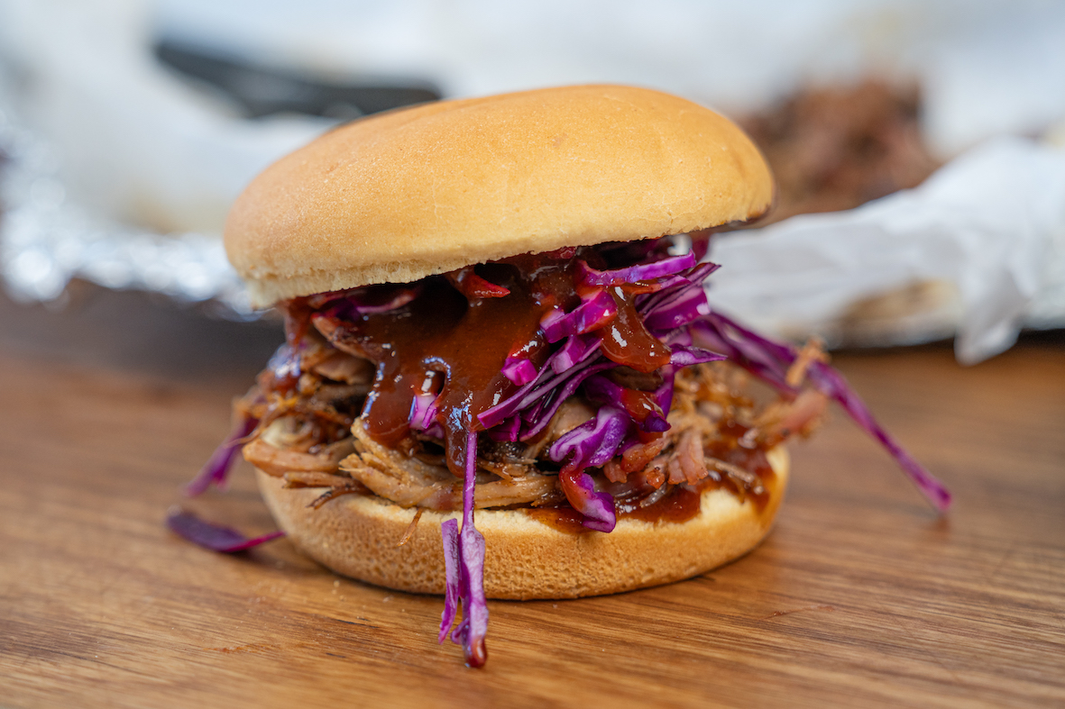 Pulled pork burgers