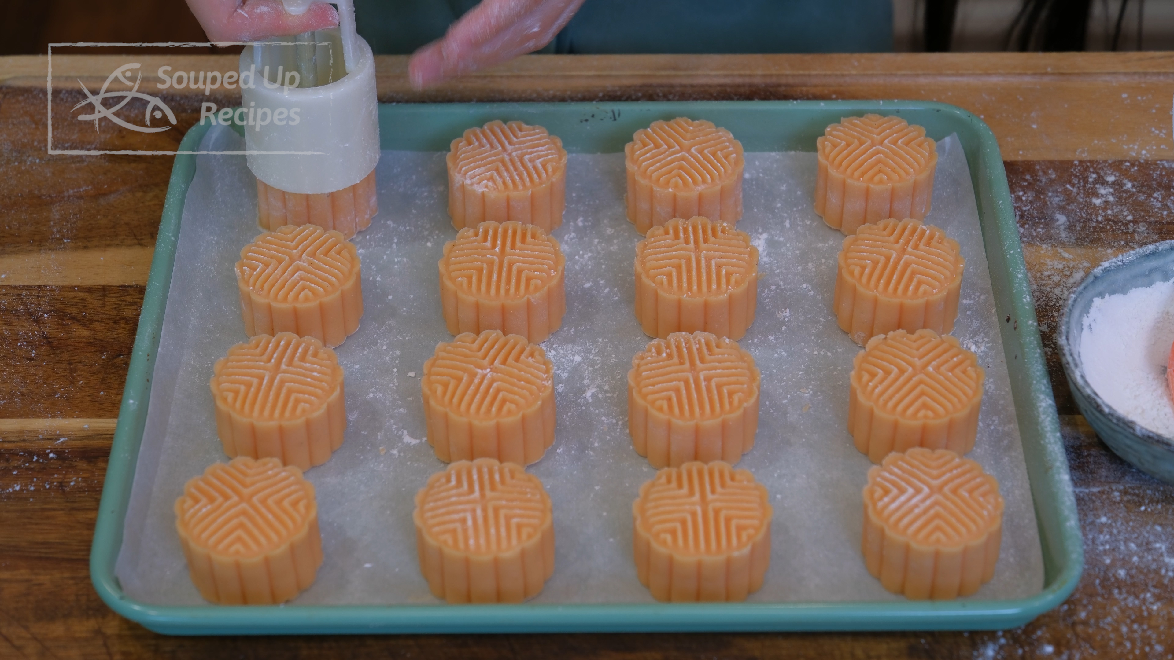 Image of Do the same thing to all 16 mooncakes. If you...