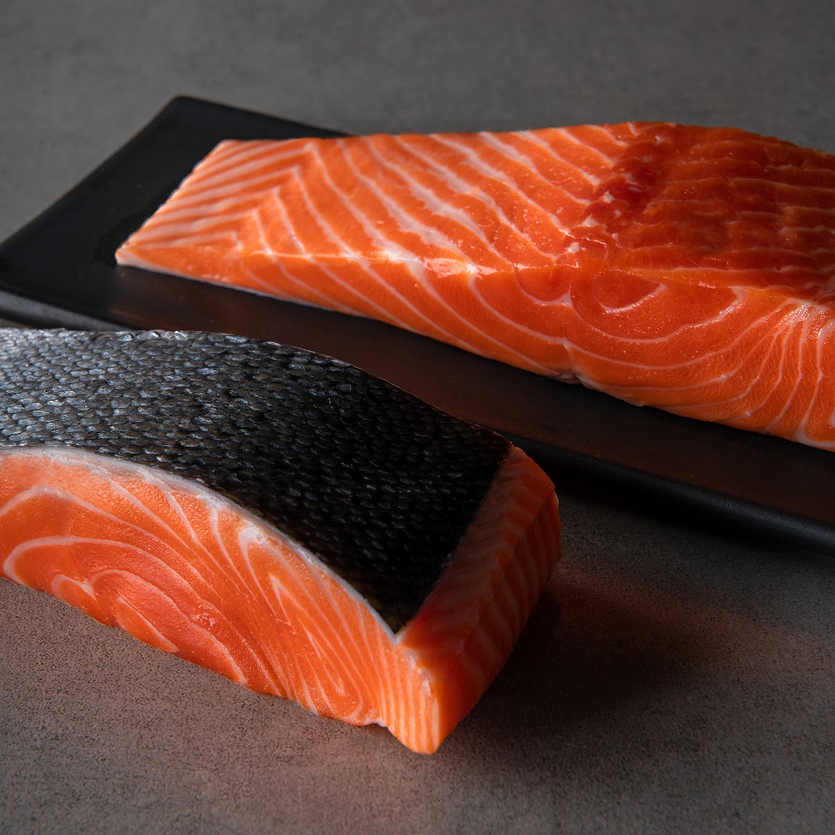 Image of Pat dry Ora King Salmon. drizzle with 1 tbsp oil...