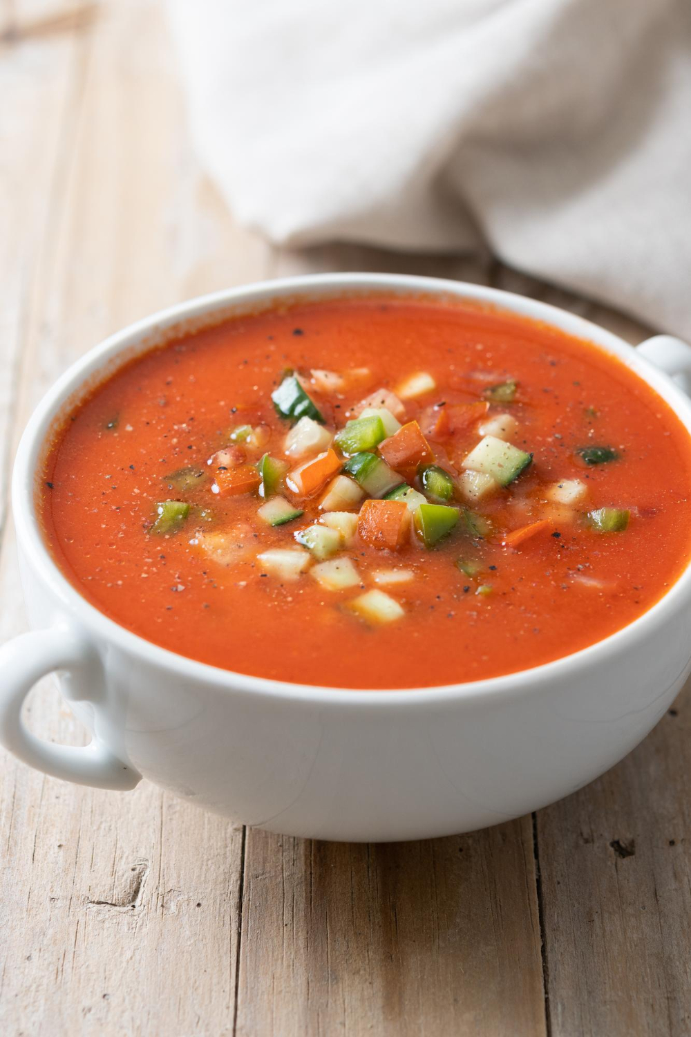 Spanish Gazpacho soup with a twist