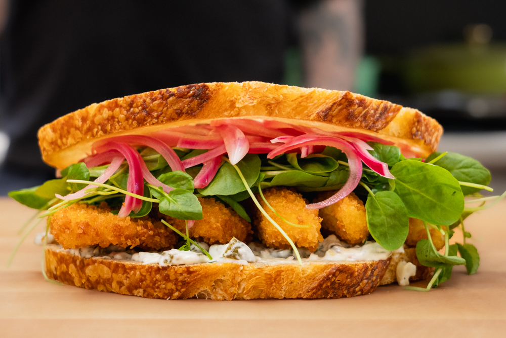 Fish finger sandwich