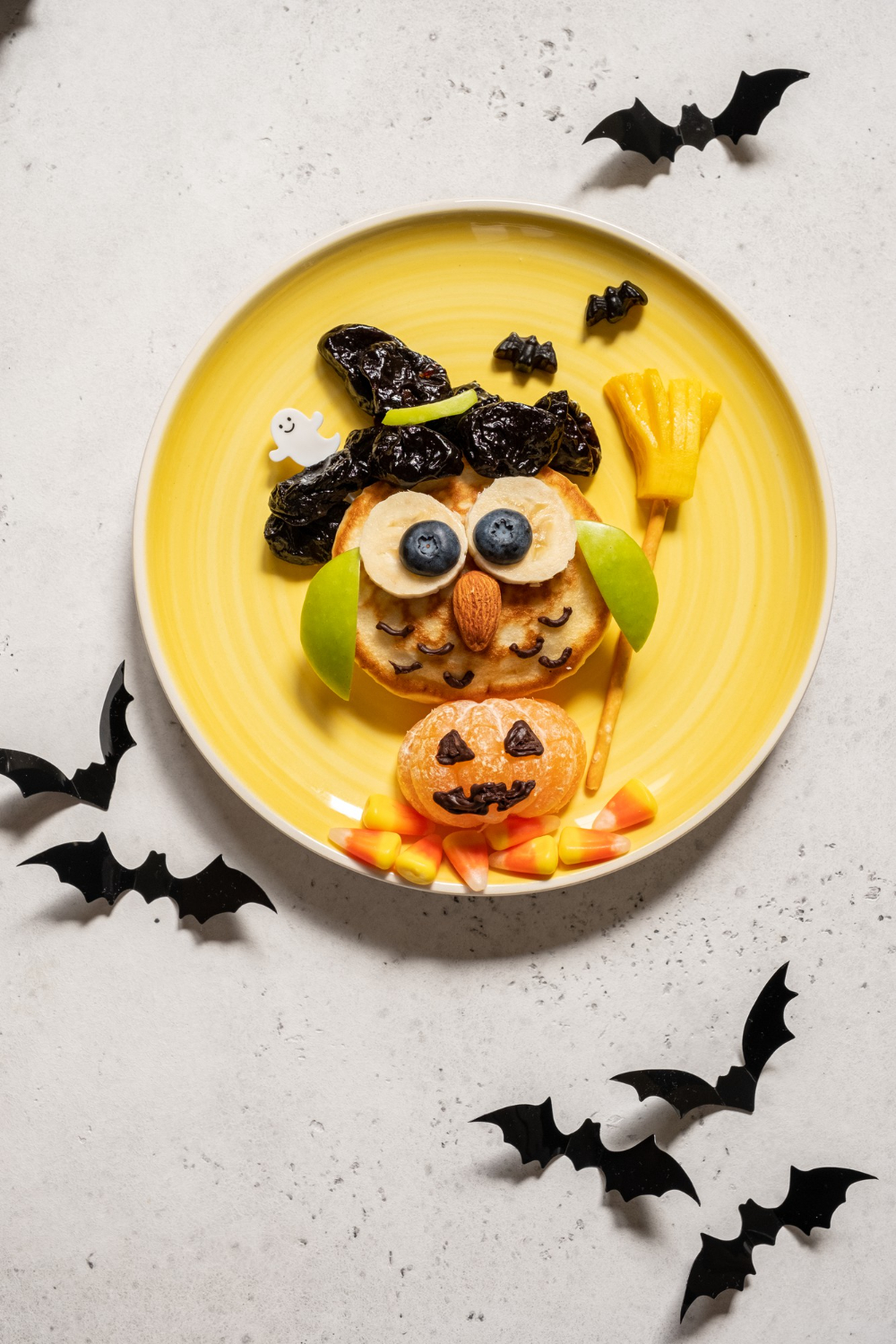 Halloween pancake Owl Witch