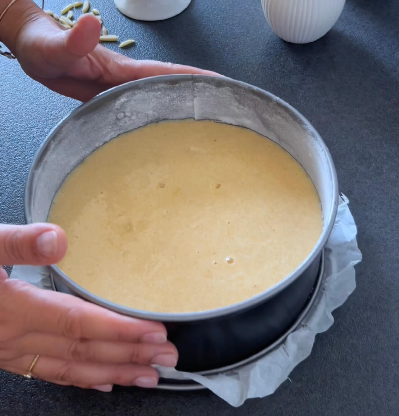 Image of Bake the cake in the preheated oven for about 30...