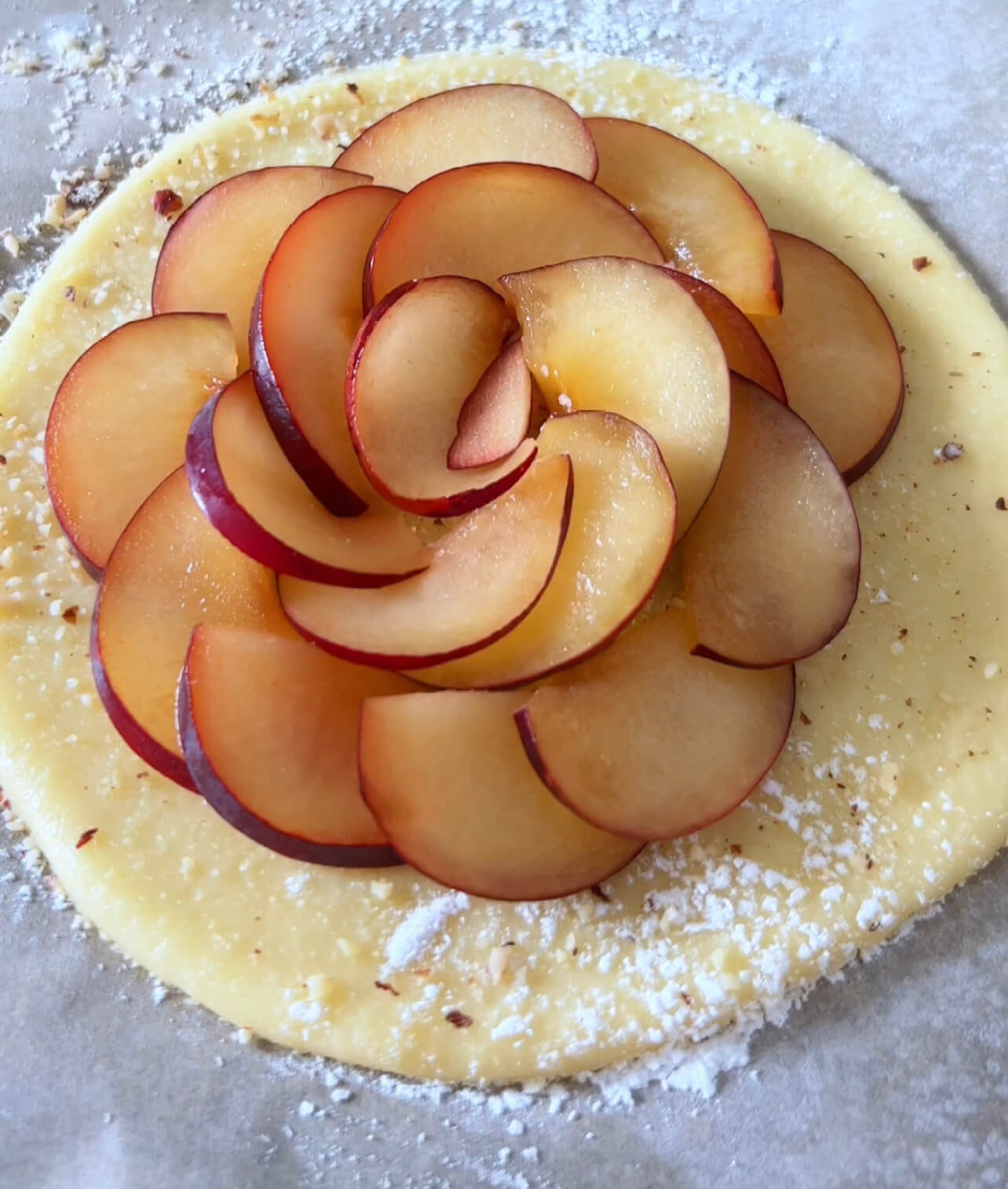 Image of Roll out the chilled dough evenly and place it on...