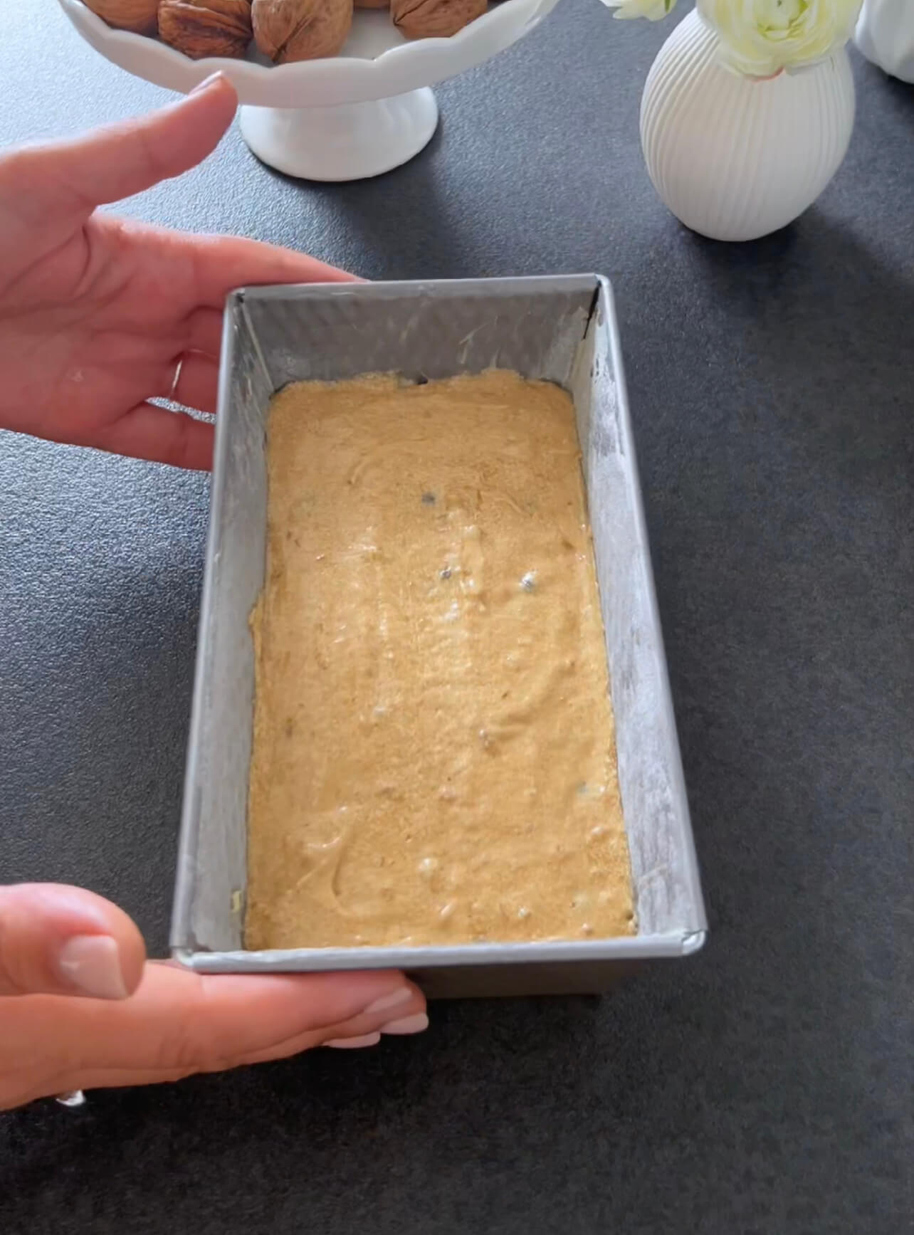 Image of Bake the coffee walnut cake in the preheated oven for...