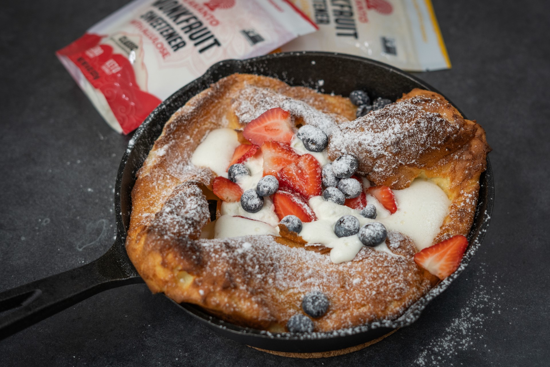 Dutch Baby Pancake with Allulose