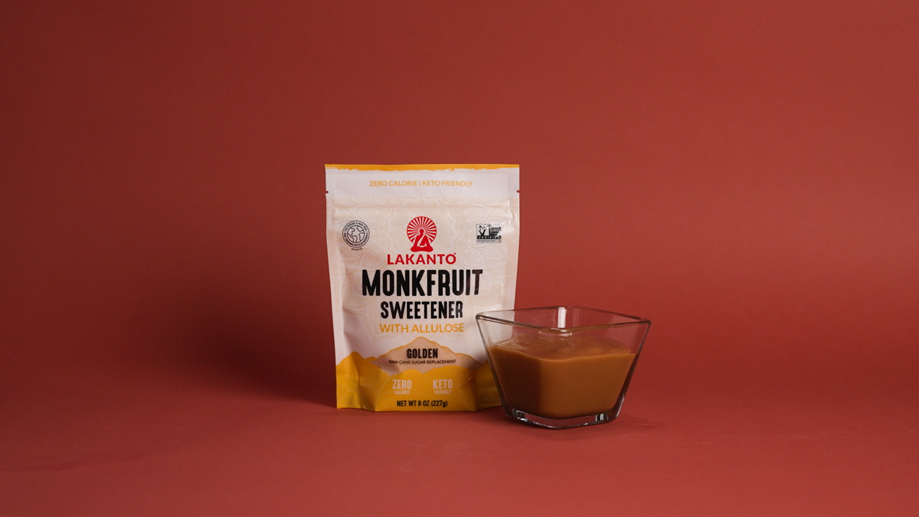 Creamy Keto Caramel Sauce with Allulose Sweetener 