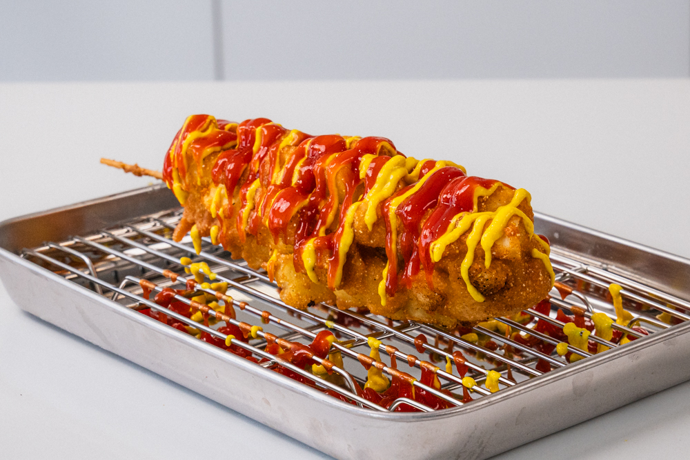 Korean potato corn dog