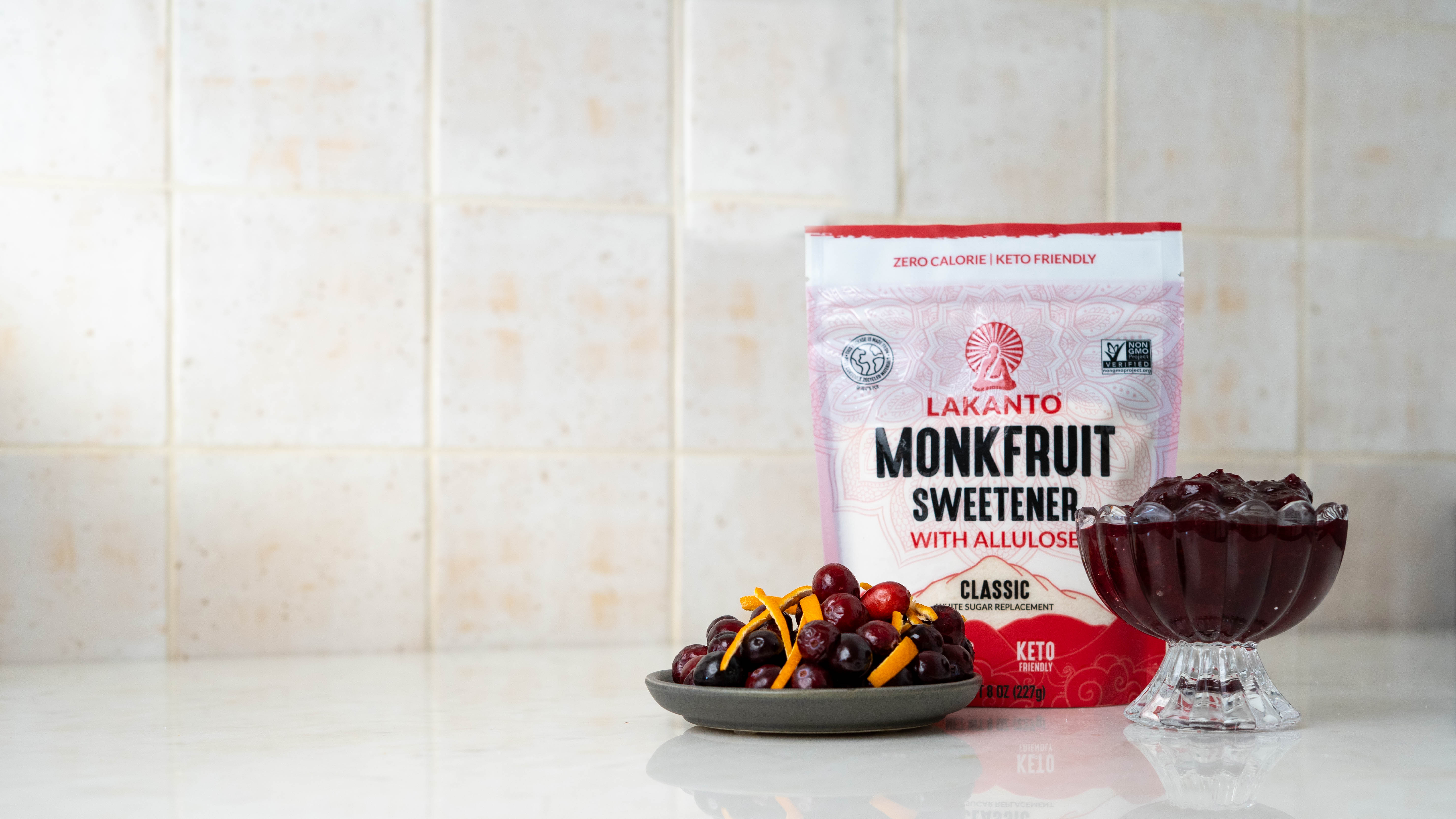 Cranberry Sauce with Monkfruit and Allulose
