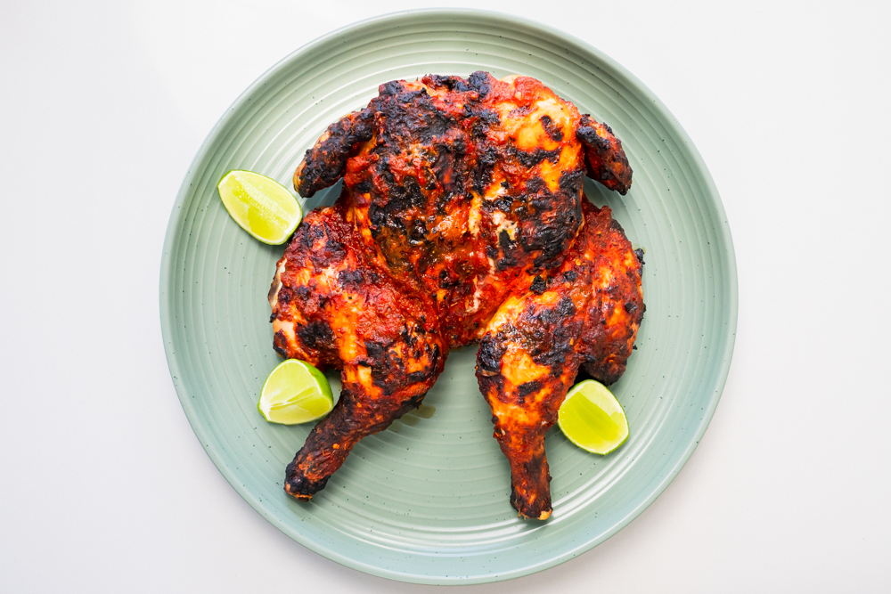 Chicken spatchcock with peri peri marinade
