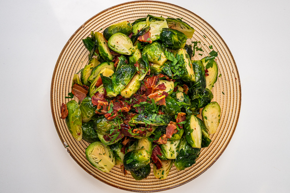 Bacon and maple brussels sprouts