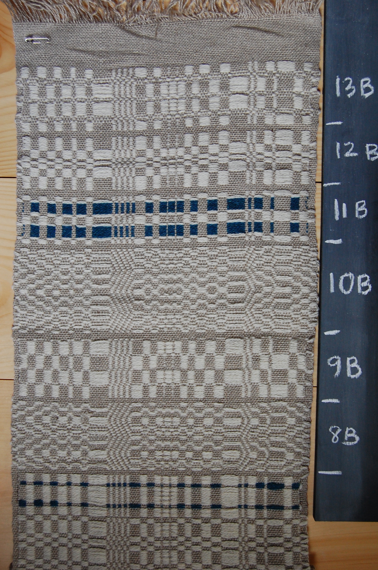 Image of I also confess to one weaving error in Sampler B...