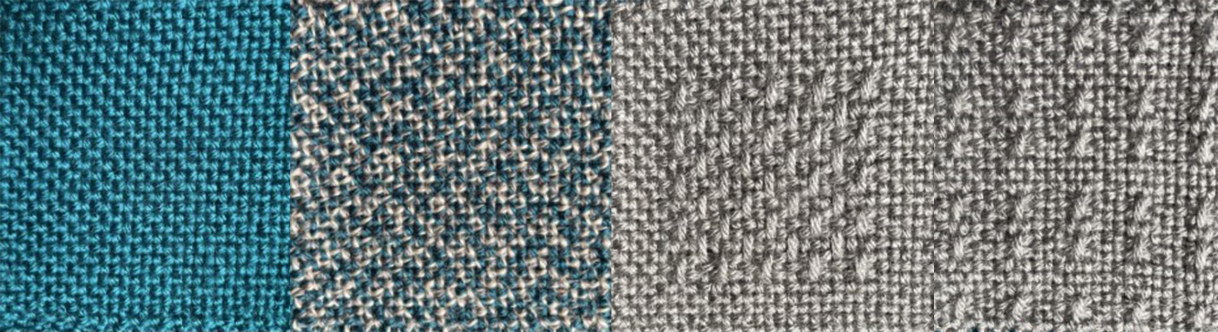 Image of Using the Grey Heather color, weave 72 squares in the...