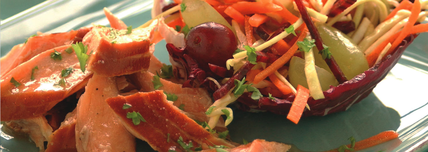 Roast Smoked Salmon Salad 