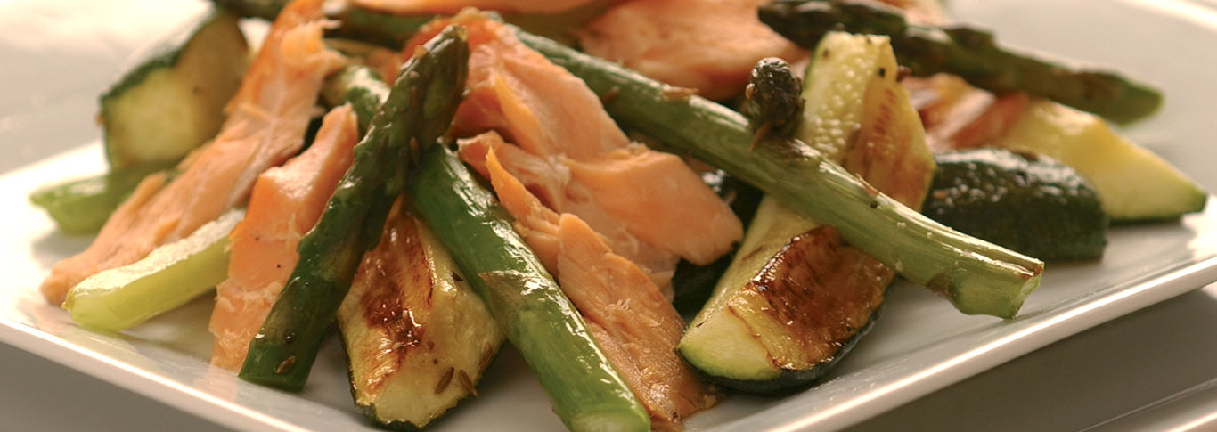 Warm Winter Roast Smoked Salmon Salad 