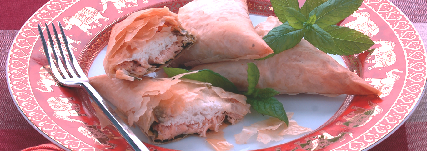 Roast Smoked Salmon Samosa 