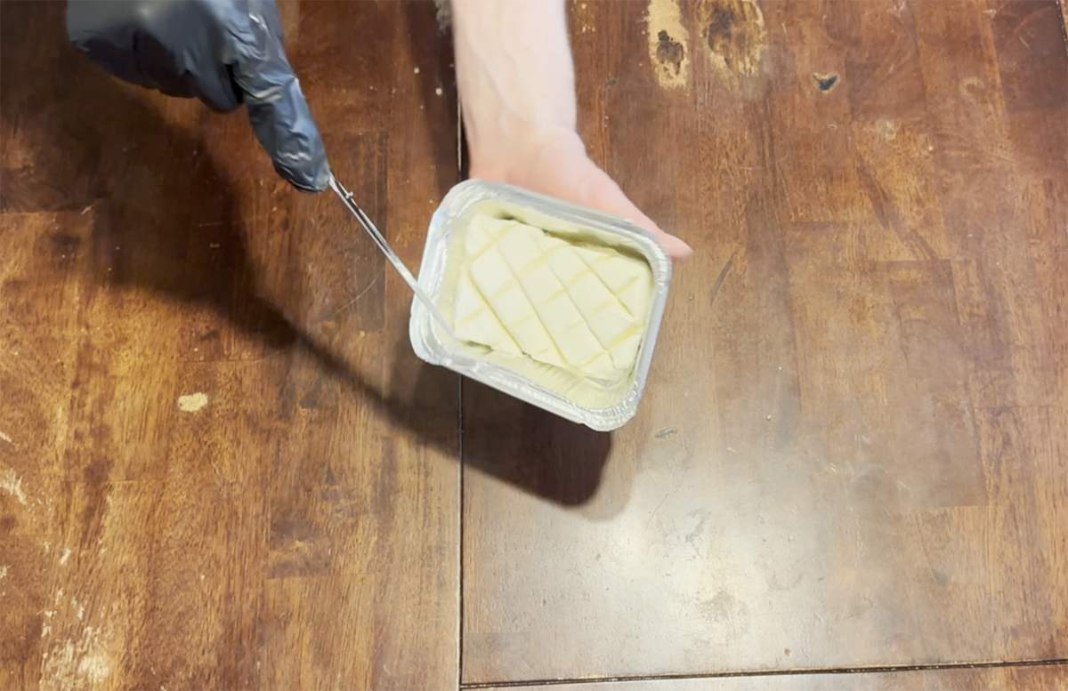 Image of Use a butter knife and start to create slices about...