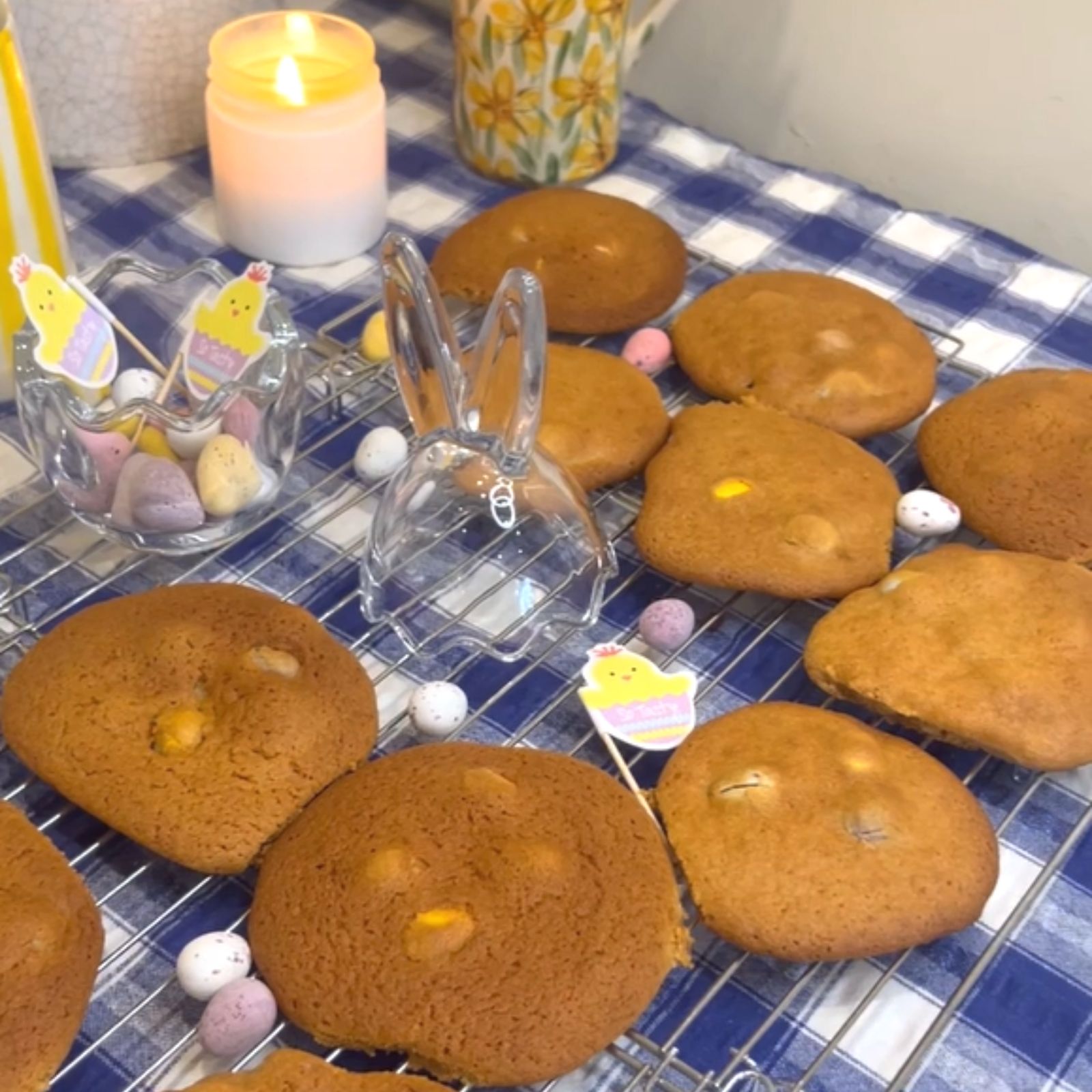 Honey & Mini Egg Cookies