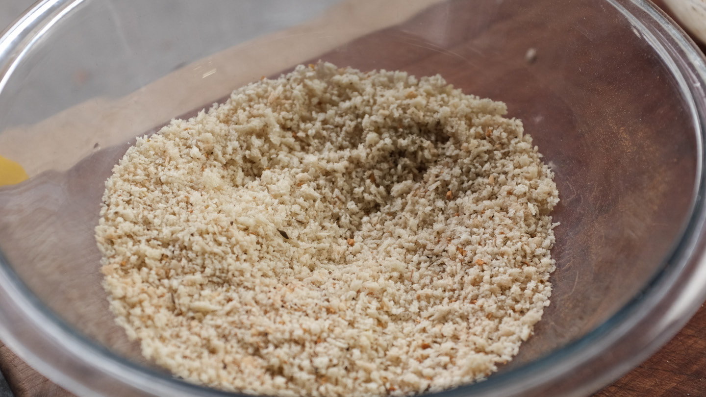 Image of Combine the panko and seasoning in a separate bowl and...