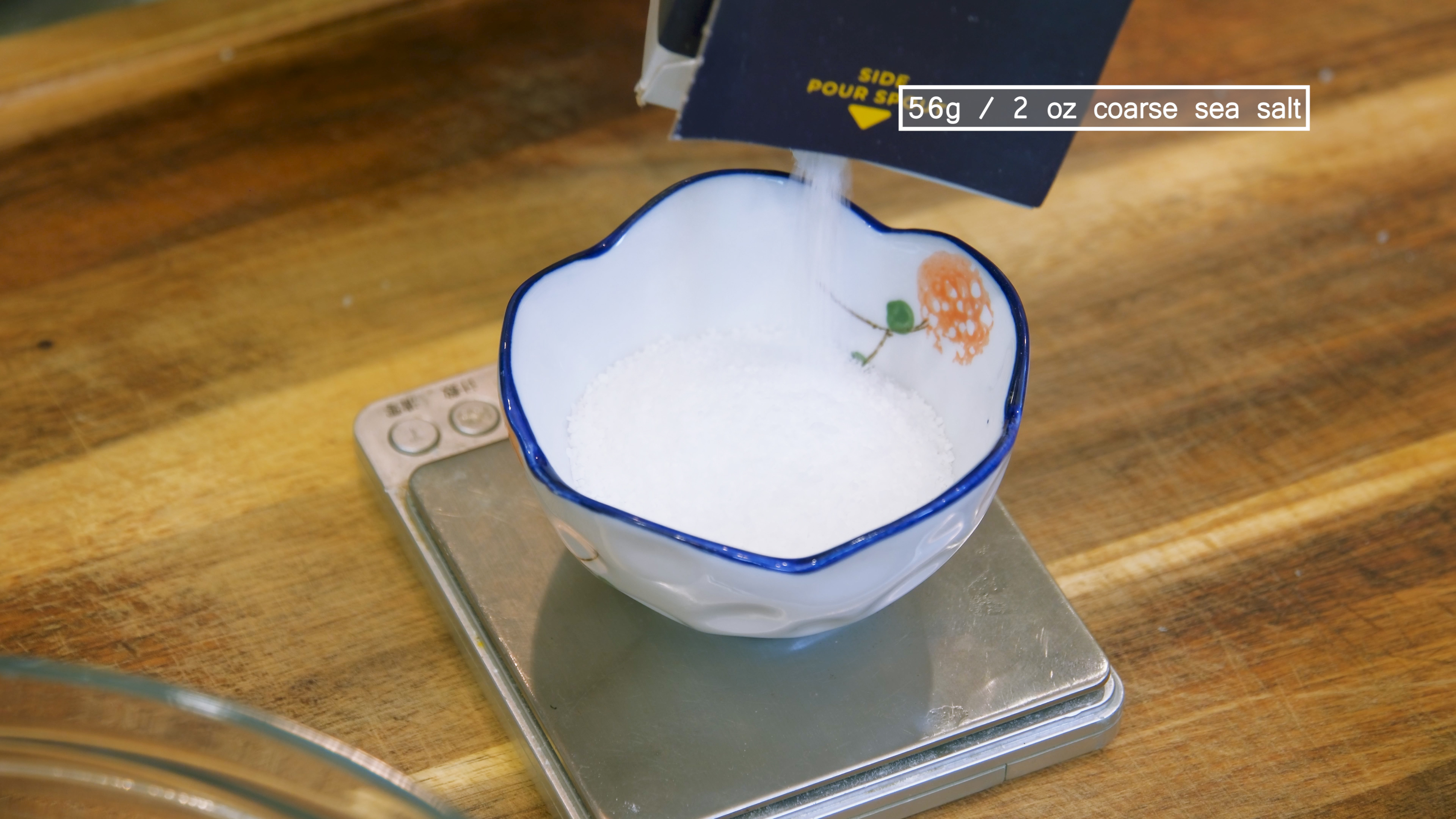Image of Weigh and measure the salt, which should be 7% of...