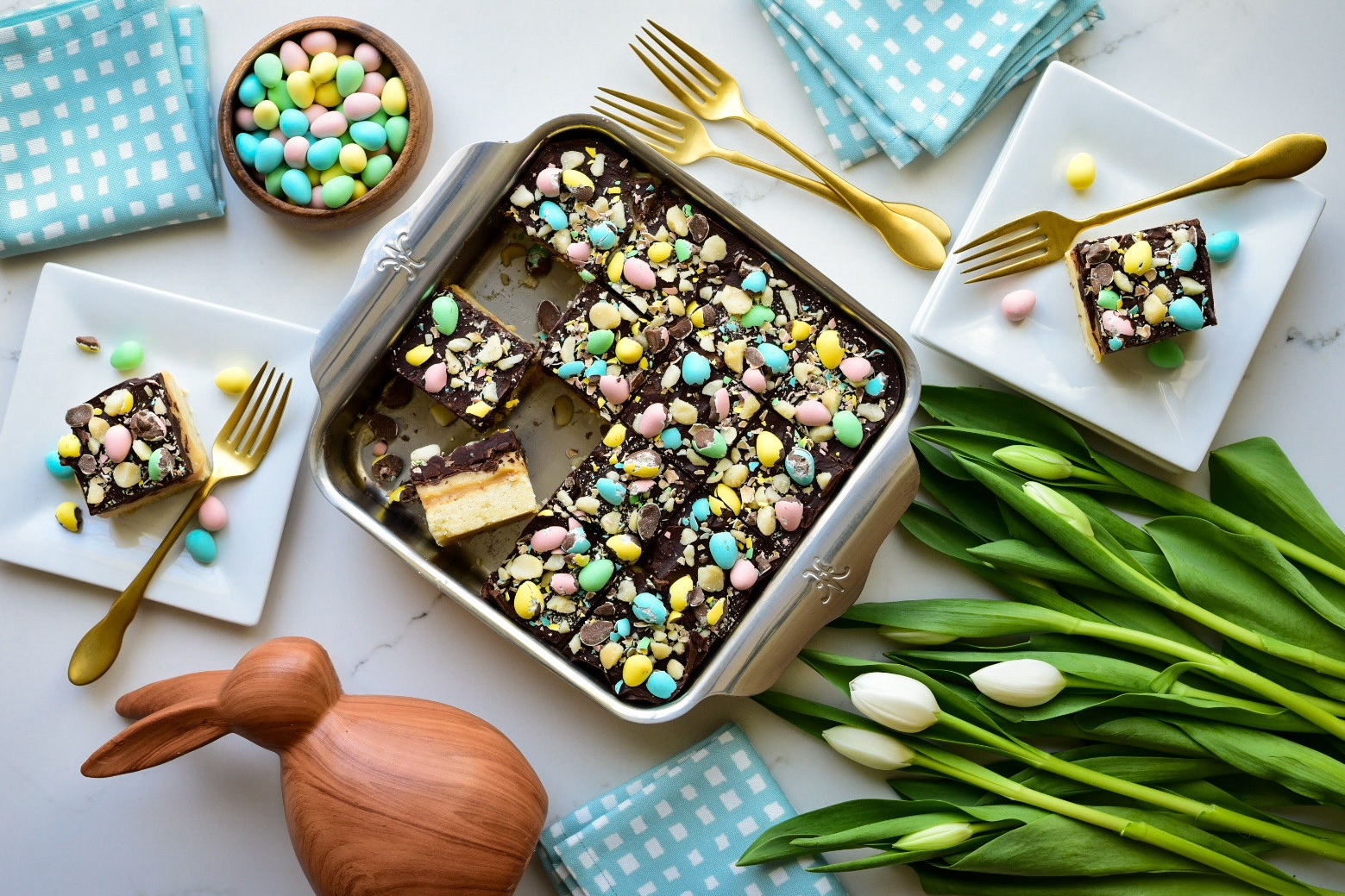 Mini Egg Millionaire’s Shortbread