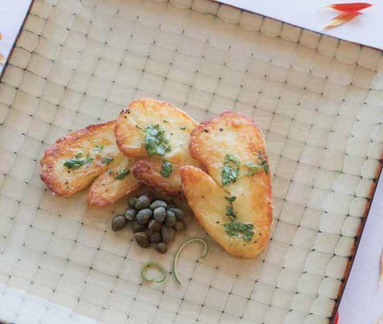 Fried Halloumi with Gremolata Dressing
