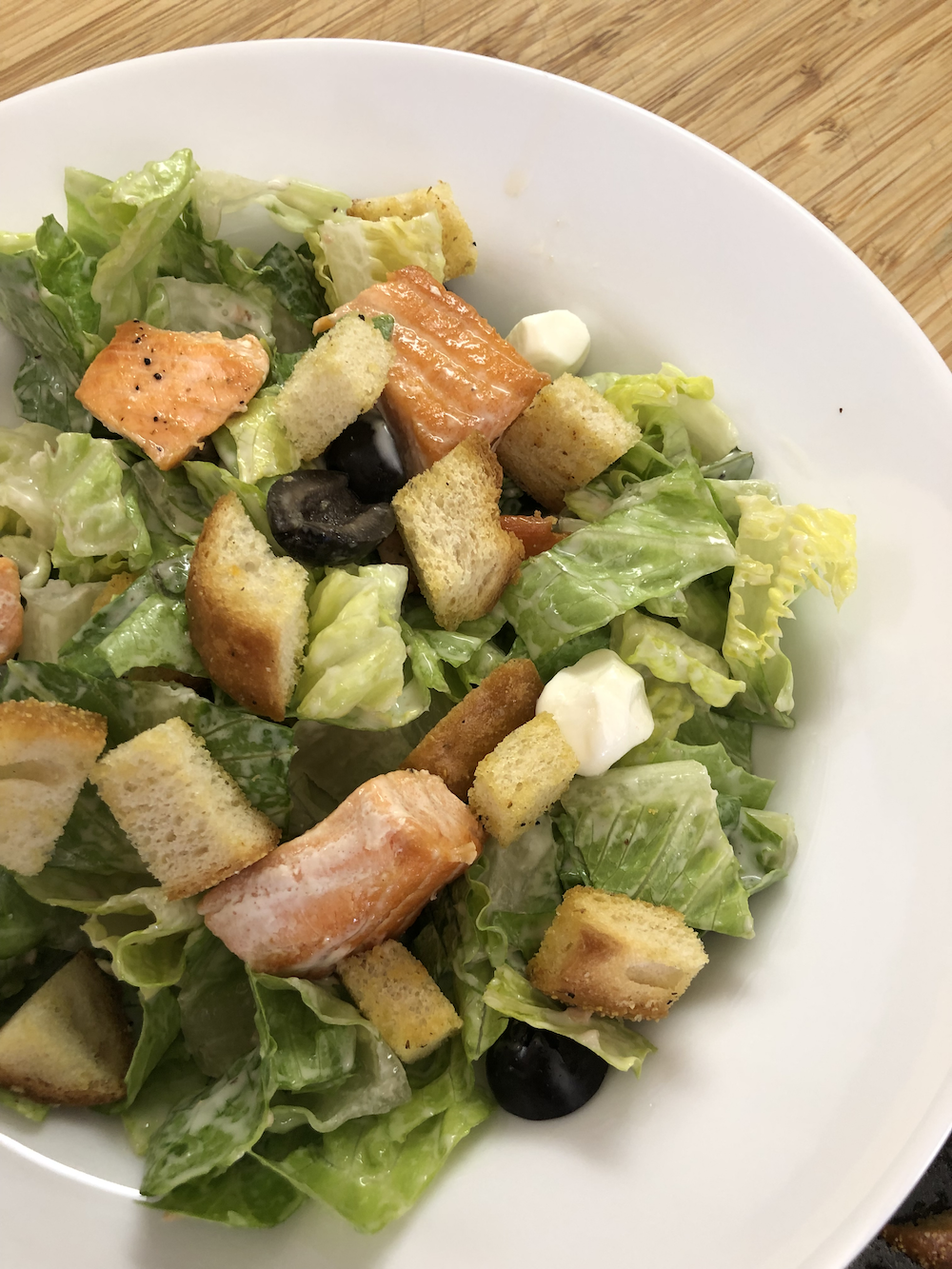 Grilled Salmon Caesar Salad