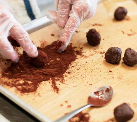 Rustic Raspberry Truffles