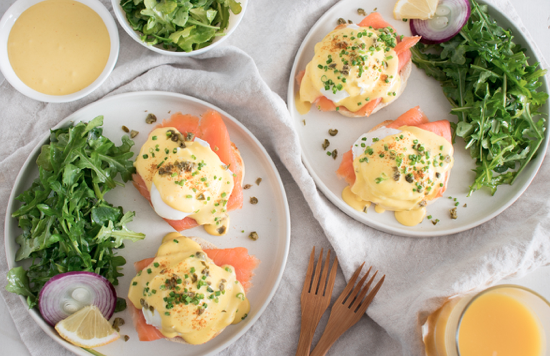 Citrus Smoked Salmon Eggs Benedict
