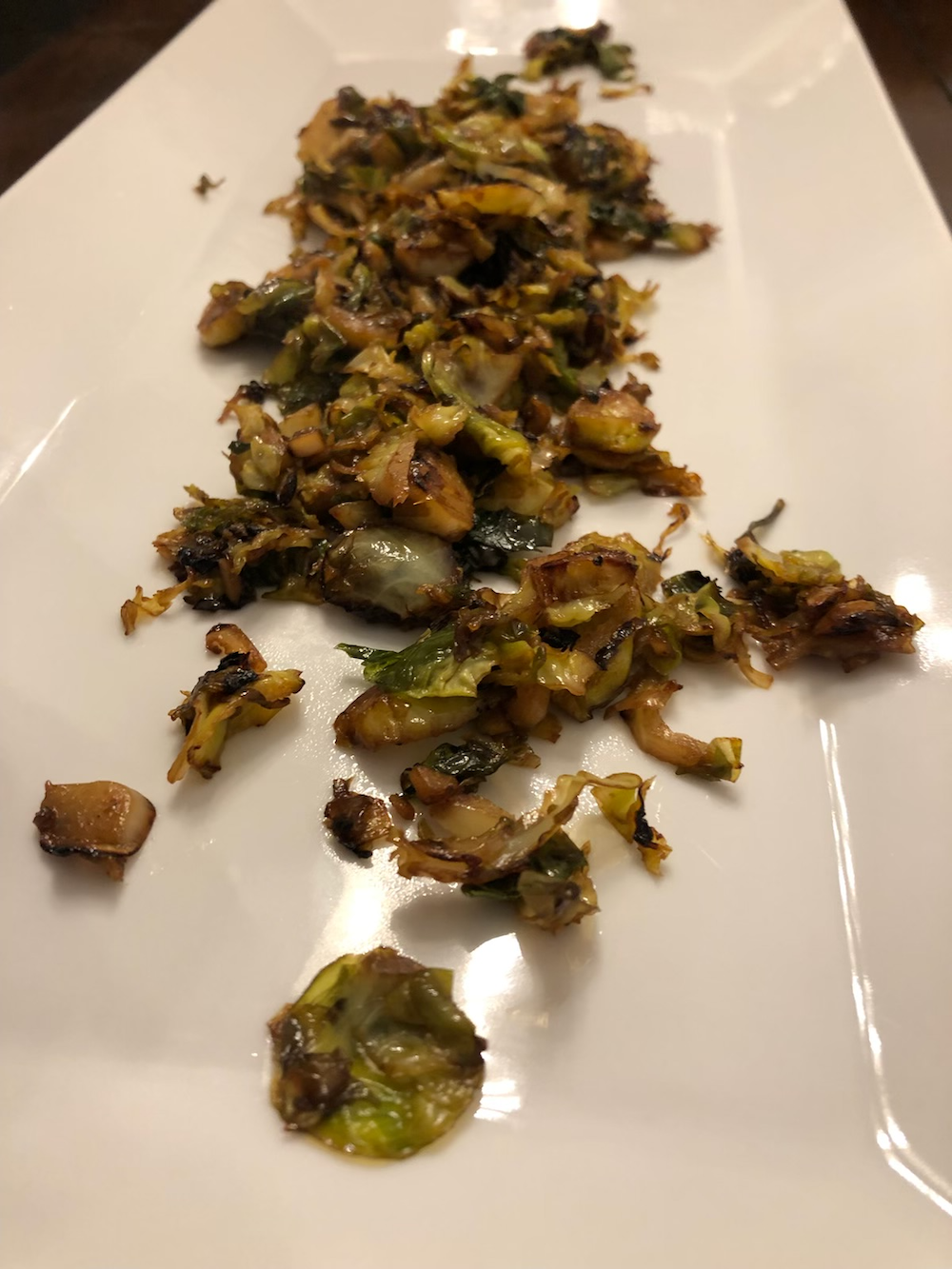 Chiffonade Brussels Sprouts