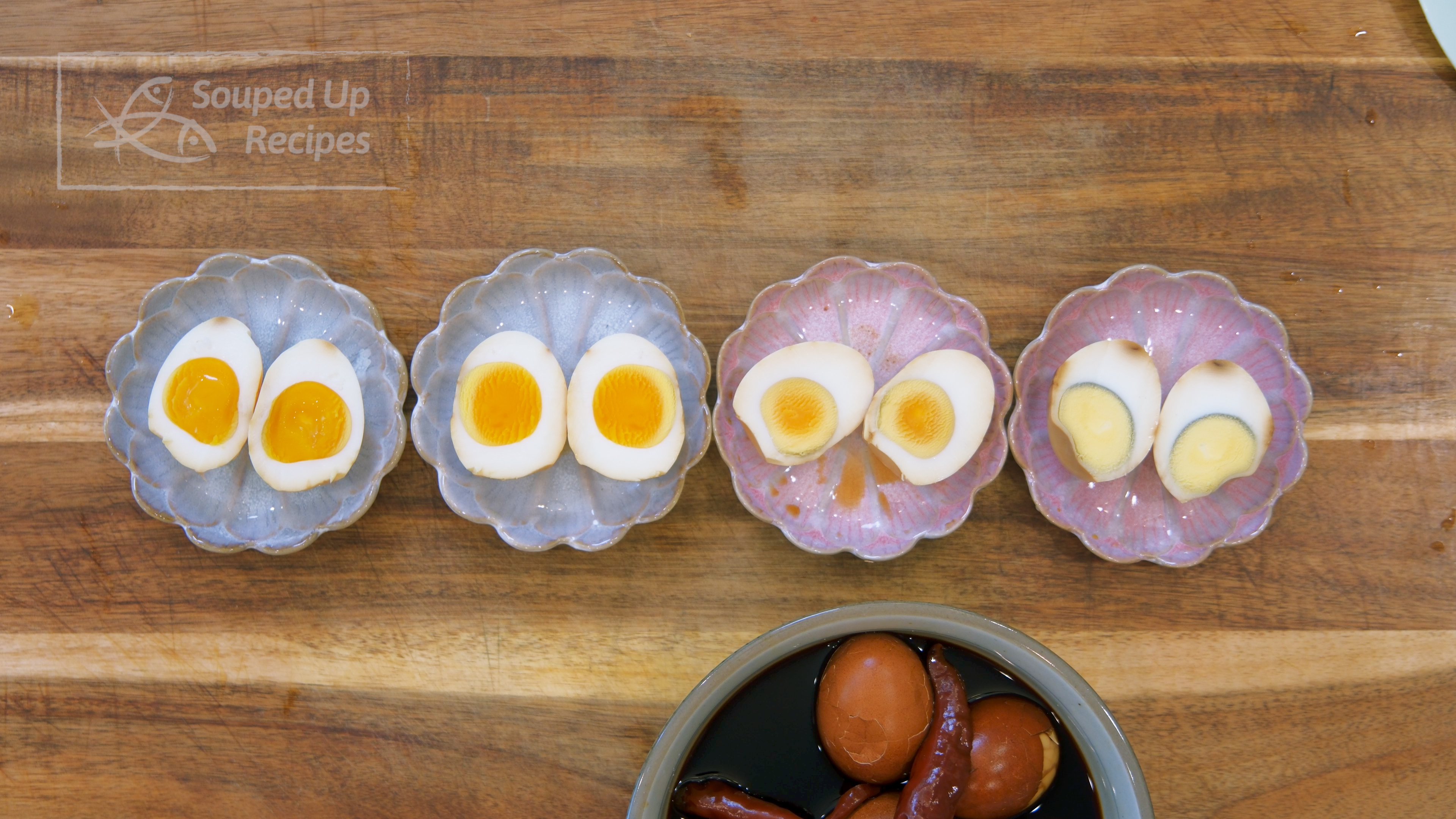 Image of I made my eggs in a few different donenesses. With...