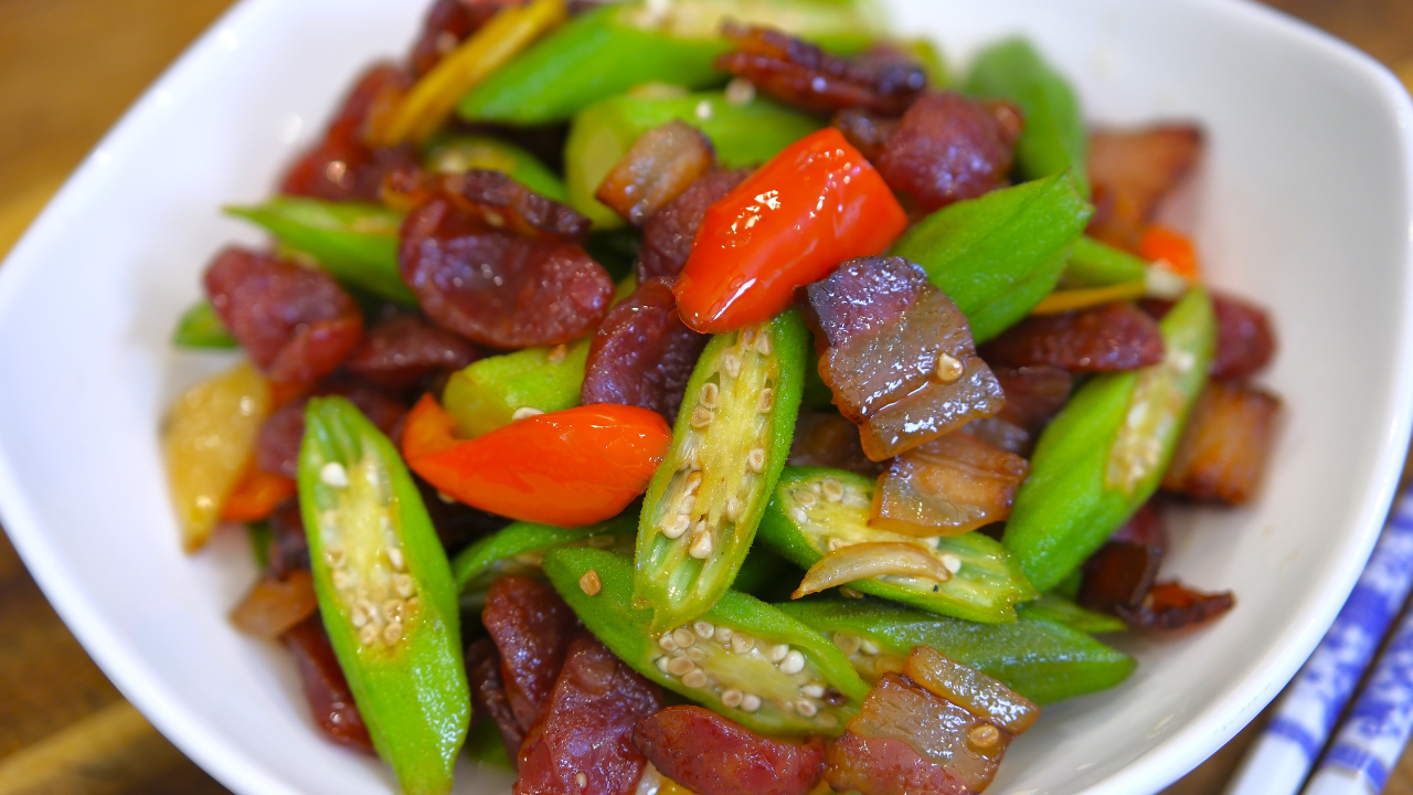 Image of The third recipe is a classic Chinese okra stir fry...