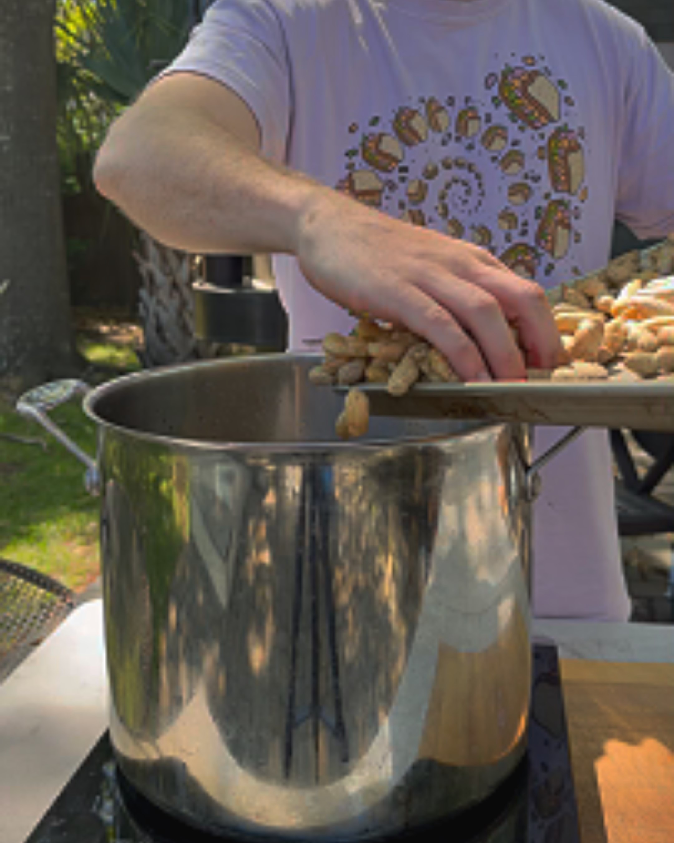 Image of Give your peanuts a quick rinse, then put them in...