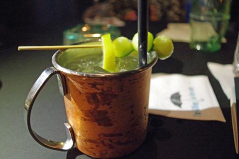 Moscow Mule mit Ingwer Shot