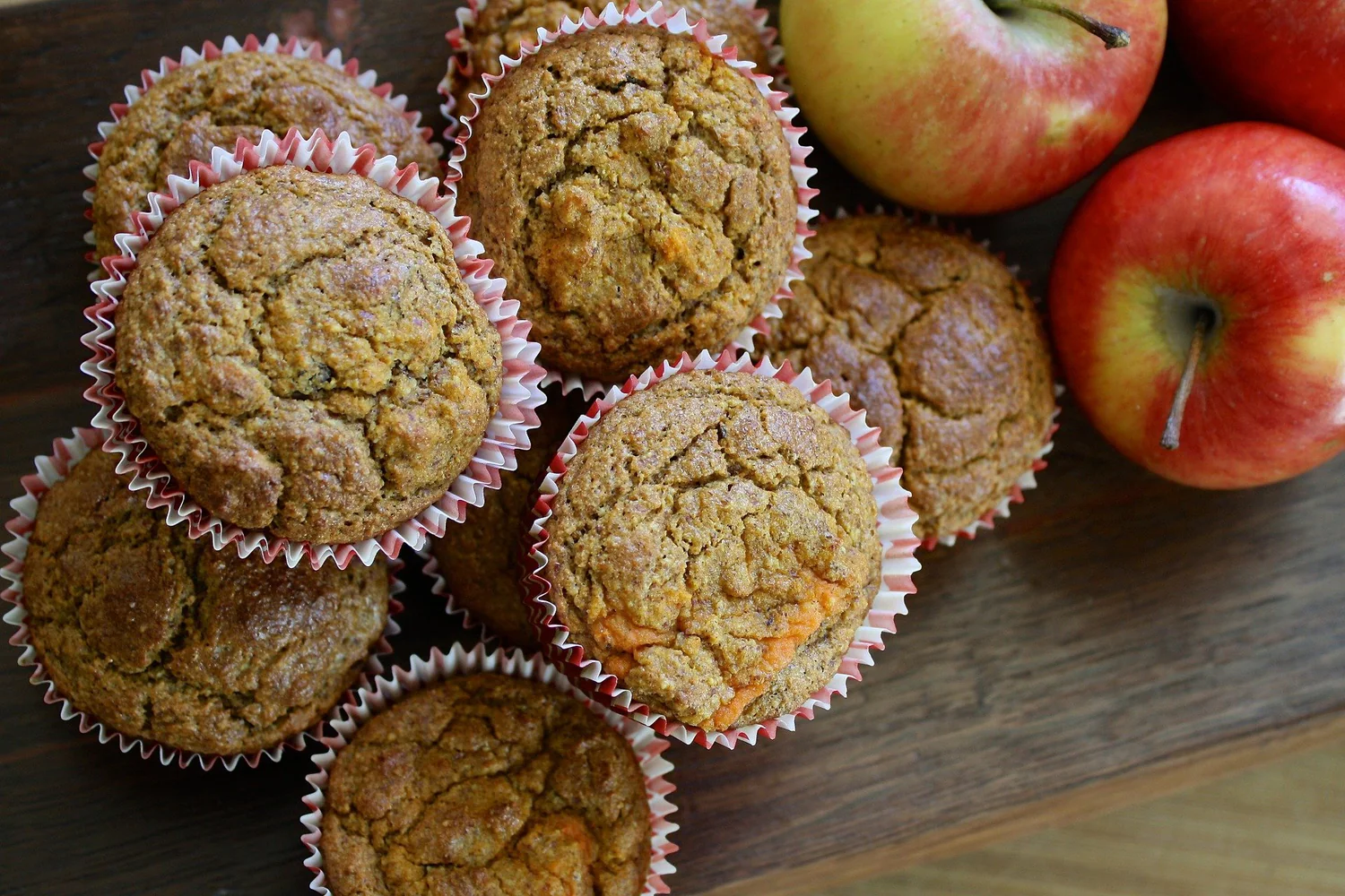 Ingwer Muffins mit Apfel