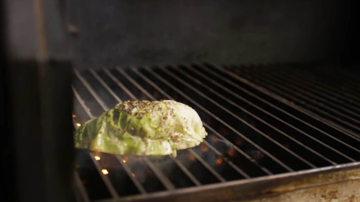 Image of Season the cabbage wedges with Cattleman’s Grill Lone Star Brisket...