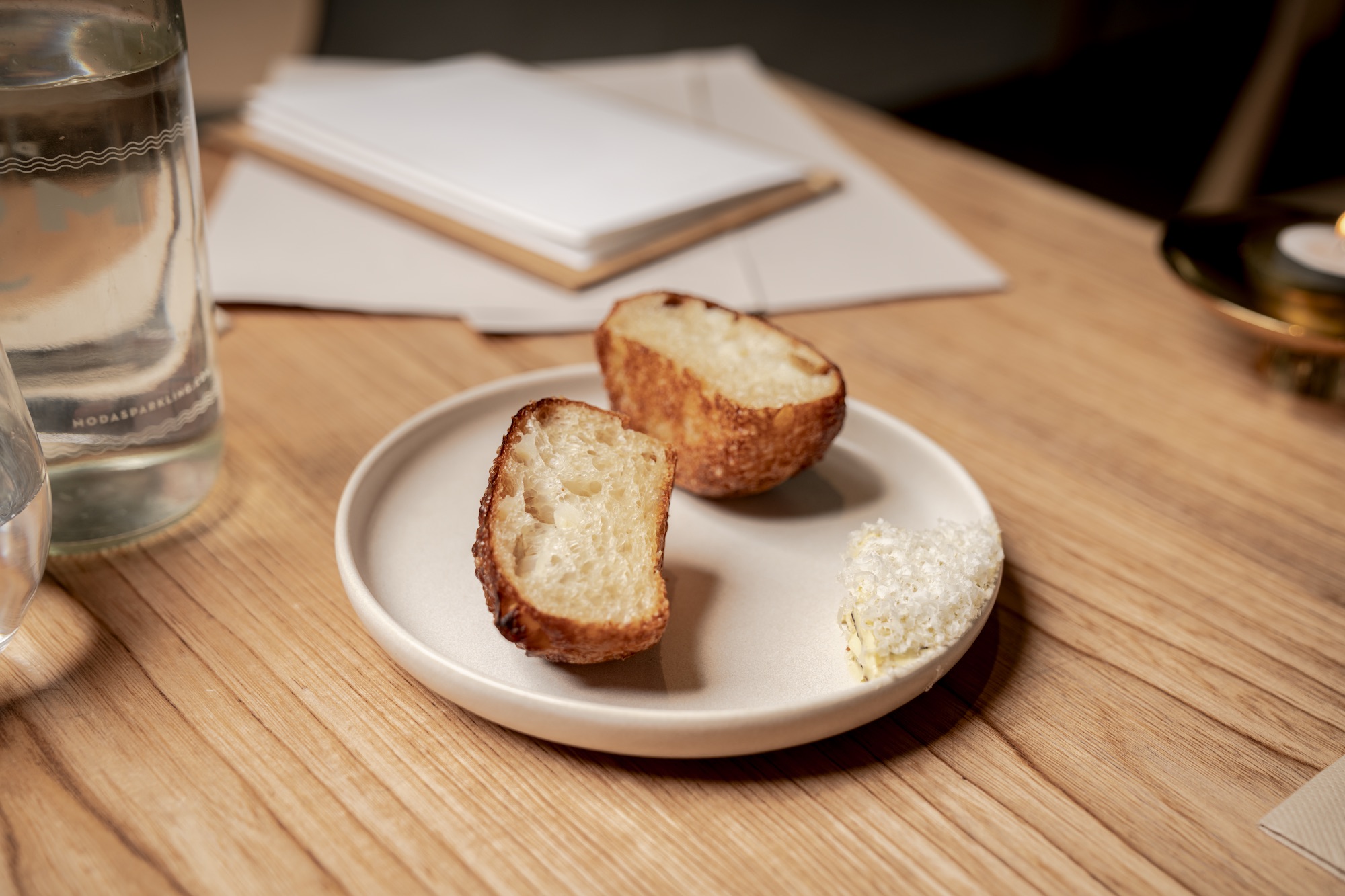 potato bread with macadamia cream